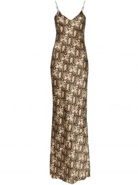 Nili Lotan V-neck snake-print maxi dress V-neck snake-print maxi dress at Farfetch